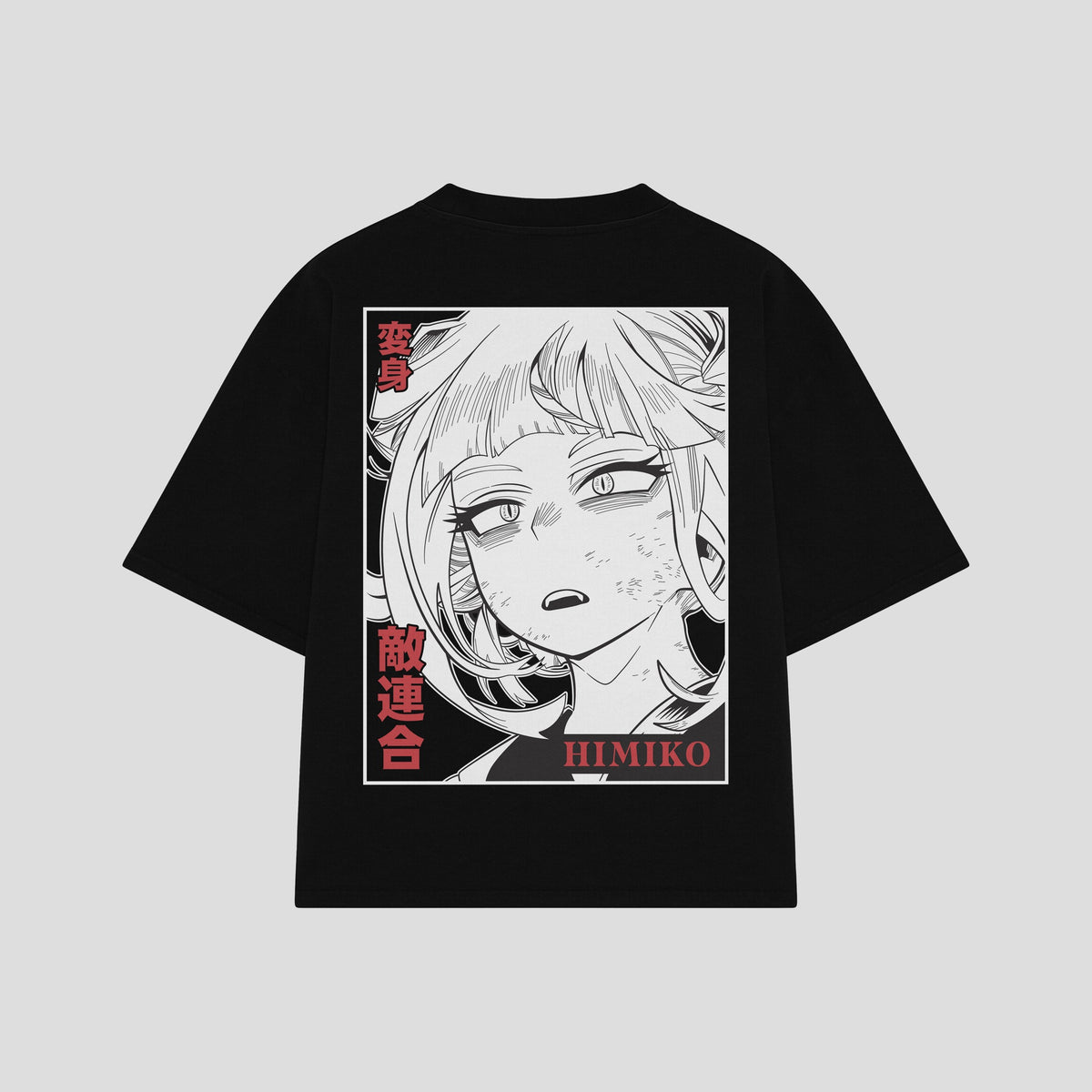 Playera streetwear premium de anime y gaming ExtraLife MX, corte oversized drop shoulder ligero y fresco en color Deep Black y Off-White, moda urbana mexicana de culto.