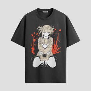 Playera urbana de anime y gaming ExtraLife MX, corte Standard Fit unisex ligero y transpirable en color Deep Black y Pure White, ropa de uso diario para gym y casual.
