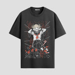 Playera urbana de anime y gaming ExtraLife MX, corte Standard Fit unisex ligero y transpirable en color Deep Black y Pure White, ropa de uso diario para gym y casual.