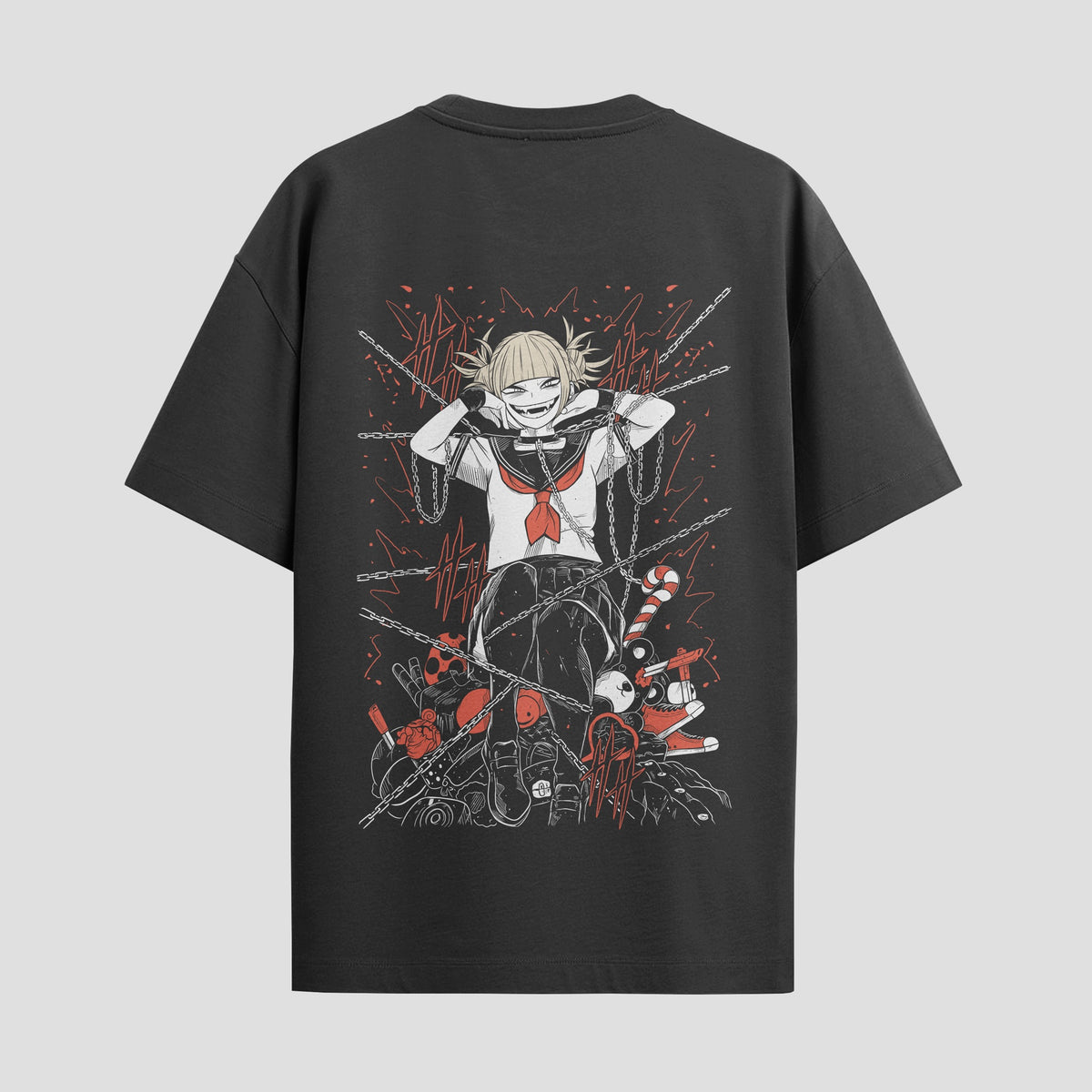 Playera urbana de anime y gaming ExtraLife MX, corte Classic Premium unisex ligero y transpirable en color Deep Black y Pure White, ropa de uso diario para gym y casual.