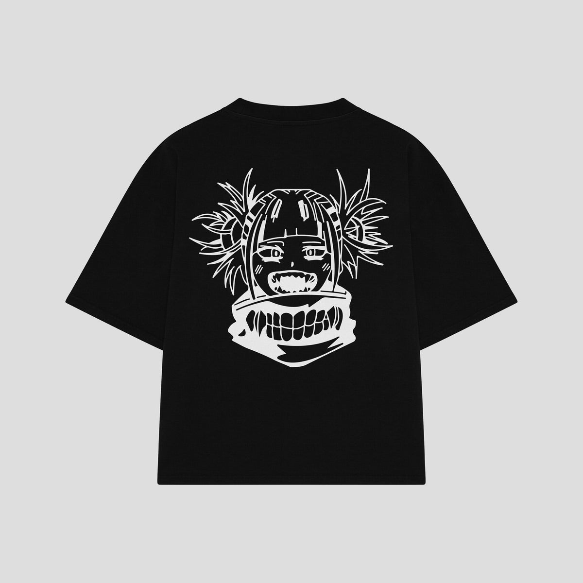 Playera streetwear premium de anime y gaming ExtraLife MX, corte oversized drop shoulder ligero y fresco en color Deep Black y Off-White, moda urbana mexicana de culto.