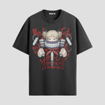 Playera urbana de anime y gaming ExtraLife MX, corte Standard Fit unisex ligero y transpirable en color Deep Black y Pure White, ropa de uso diario para gym y casual.