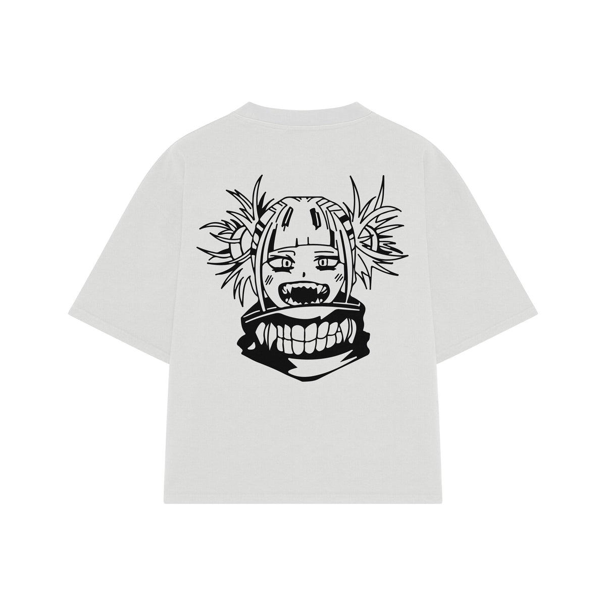 Playera streetwear premium de anime y gaming ExtraLife MX, corte oversized drop shoulder ligero y fresco en color Deep Black y Off-White, moda urbana mexicana de culto.