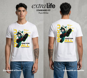 La Academia de Heroes | El Cuaderno del Heroe #02516 - Playera Standard Fit | Pure White - Foto en modelo