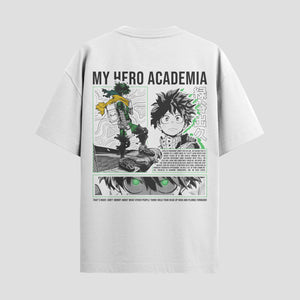 Playera urbana de anime y gaming ExtraLife MX, corte Standard Fit unisex ligero y transpirable en color Deep Black y Pure White, ropa de uso diario para gym y casual.