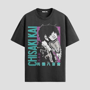 Playera urbana de anime y gaming ExtraLife MX, corte Standard Fit unisex ligero y transpirable en color Deep Black y Pure White, ropa de uso diario para gym y casual.