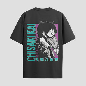 Playera urbana de anime y gaming ExtraLife MX, corte Standard Fit unisex ligero y transpirable en color Deep Black y Pure White, ropa de uso diario para gym y casual.