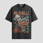 Playera urbana de anime y gaming ExtraLife MX, corte Standard Fit unisex ligero y transpirable en color Deep Black y Pure White, ropa de uso diario para gym y casual.