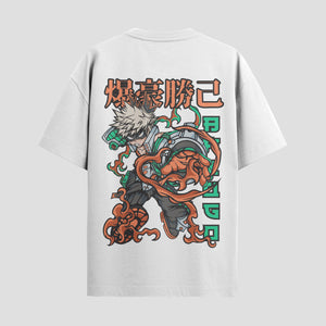 Playera urbana de anime y gaming ExtraLife MX, corte Standard Fit unisex ligero y transpirable en color Deep Black y Pure White, ropa de uso diario para gym y casual.
