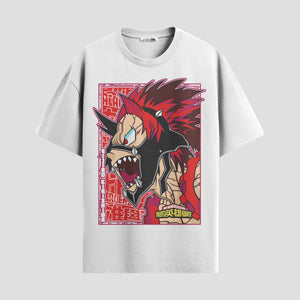 Playera urbana de anime y gaming ExtraLife MX, corte Standard Fit unisex ligero y transpirable en color Deep Black y Pure White, ropa de uso diario para gym y casual.
