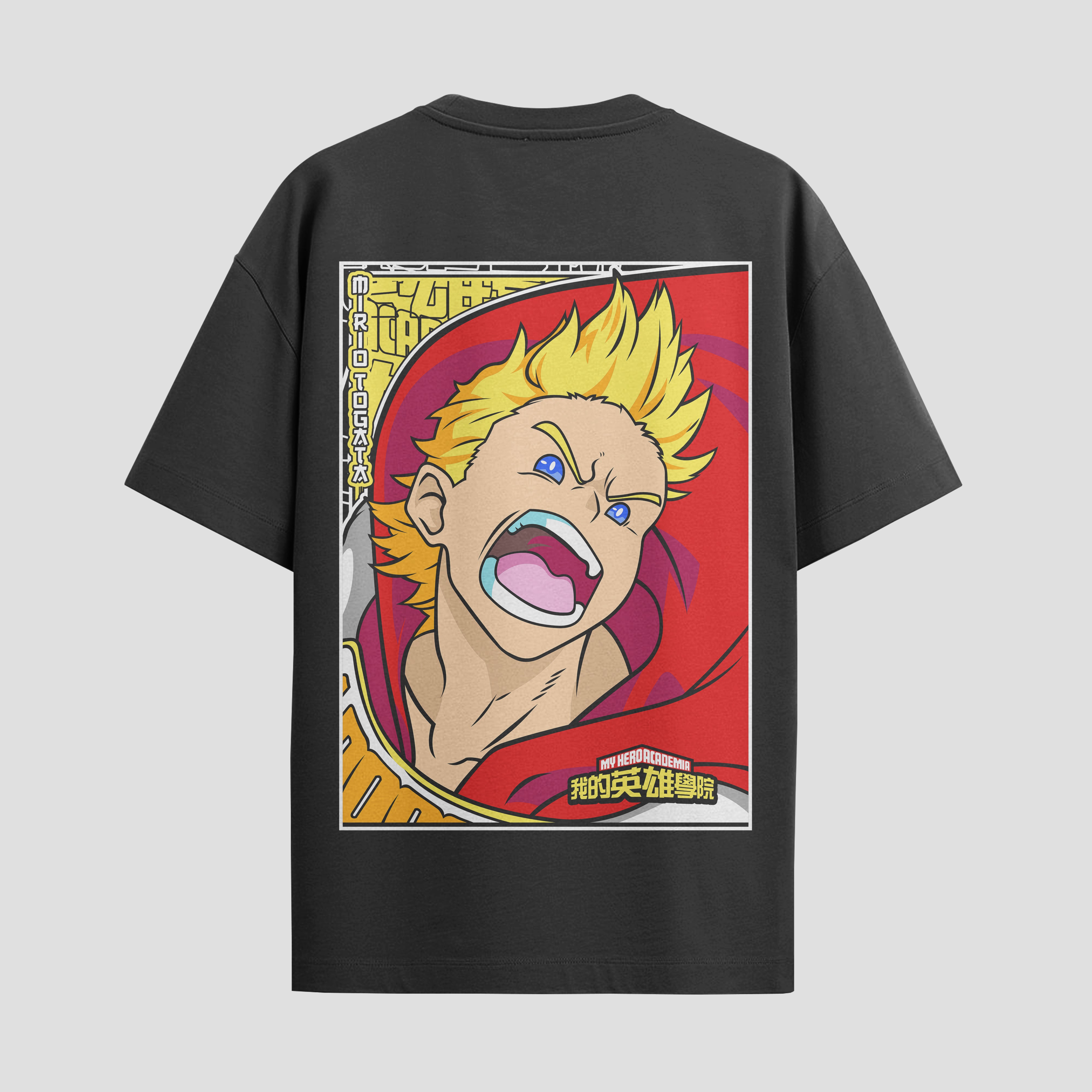 Playera urbana de anime y gaming ExtraLife MX, corte Standard Fit unisex ligero y transpirable en color Deep Black y Pure White, ropa de uso diario para gym y casual.