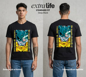 La Academia de Heroes | El Cuaderno del Heroe #02537 - Playera Standard Fit | Deep Black - Foto en modelo