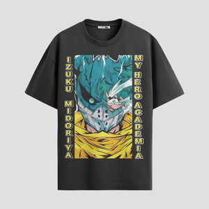 Playera urbana de anime y gaming ExtraLife MX, corte Standard Fit unisex ligero y transpirable en color Deep Black y Pure White, ropa de uso diario para gym y casual.