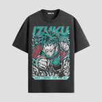 Playera urbana de anime y gaming ExtraLife MX, corte Standard Fit unisex ligero y transpirable en color Deep Black y Pure White, ropa de uso diario para gym y casual.