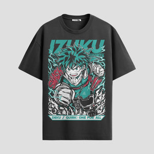 Playera urbana de anime y gaming ExtraLife MX, corte Standard Fit unisex ligero y transpirable en color Deep Black y Pure White, ropa de uso diario para gym y casual.
