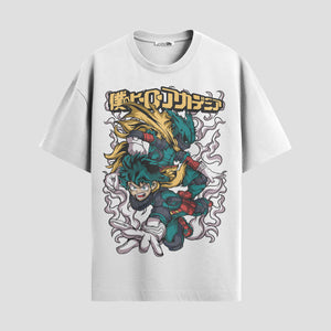 Playera urbana de anime y gaming ExtraLife MX, corte Standard Fit unisex ligero y transpirable en color Deep Black y Pure White, ropa de uso diario para gym y casual.