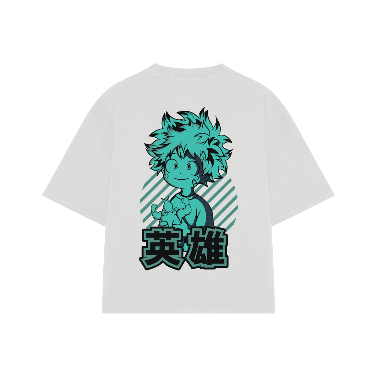Playera streetwear premium de anime y gaming ExtraLife MX, corte oversized drop shoulder ligero y fresco en color Deep Black y Off-White, moda urbana mexicana de culto.
