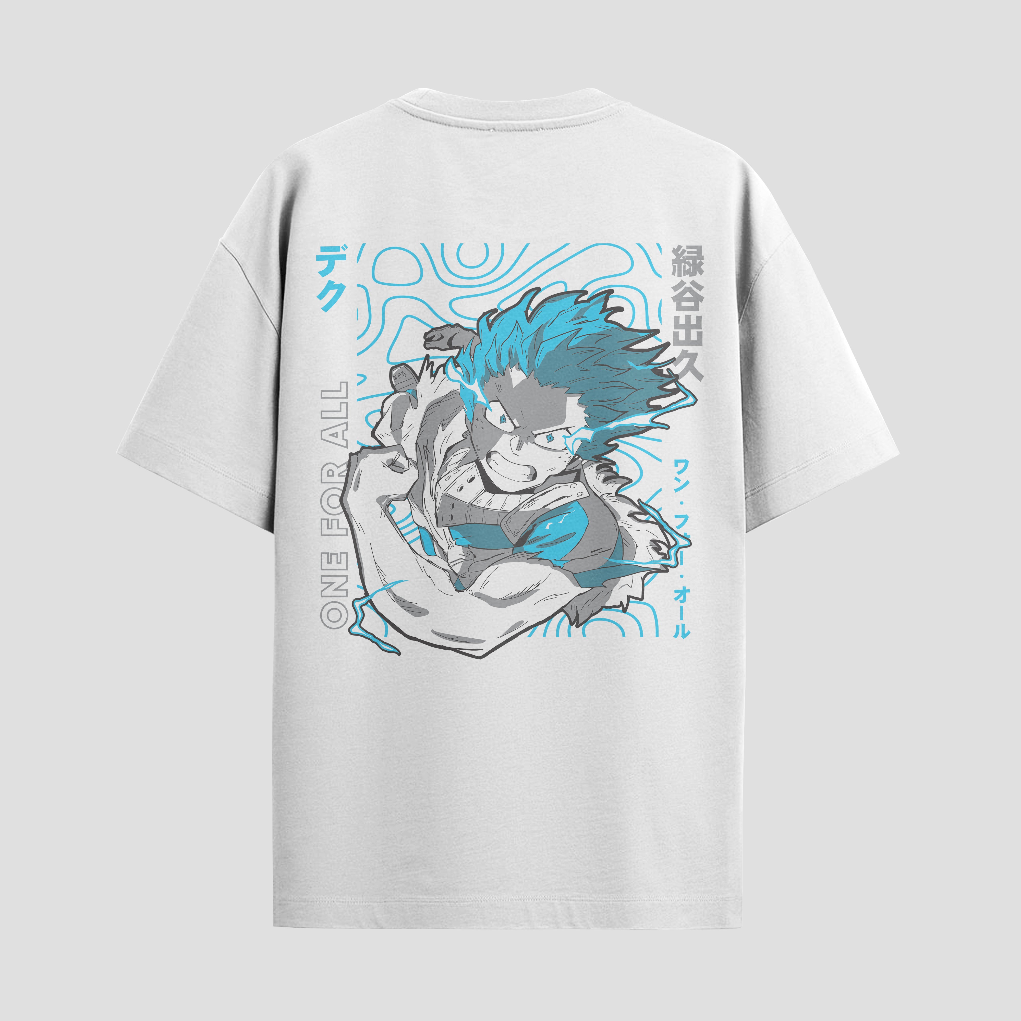 Playera urbana de anime y gaming ExtraLife MX, corte Standard Fit unisex ligero y transpirable en color Deep Black y Pure White, ropa de uso diario para gym y casual.