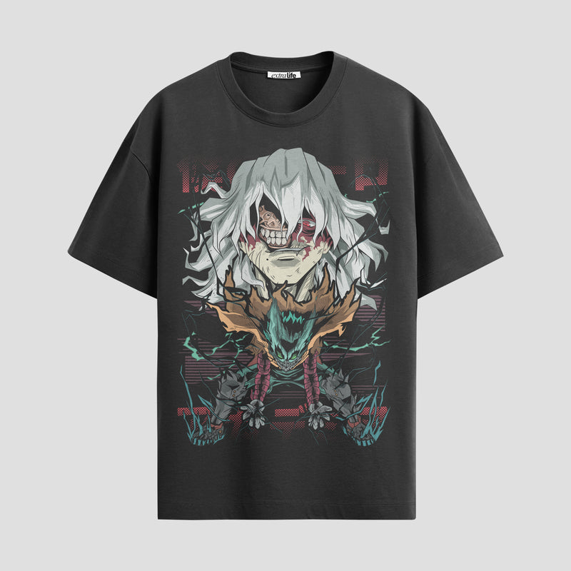 Playera urbana de anime y gaming ExtraLife MX, corte Standard Fit unisex ligero y transpirable en color Deep Black y Pure White, ropa de uso diario para gym y casual.