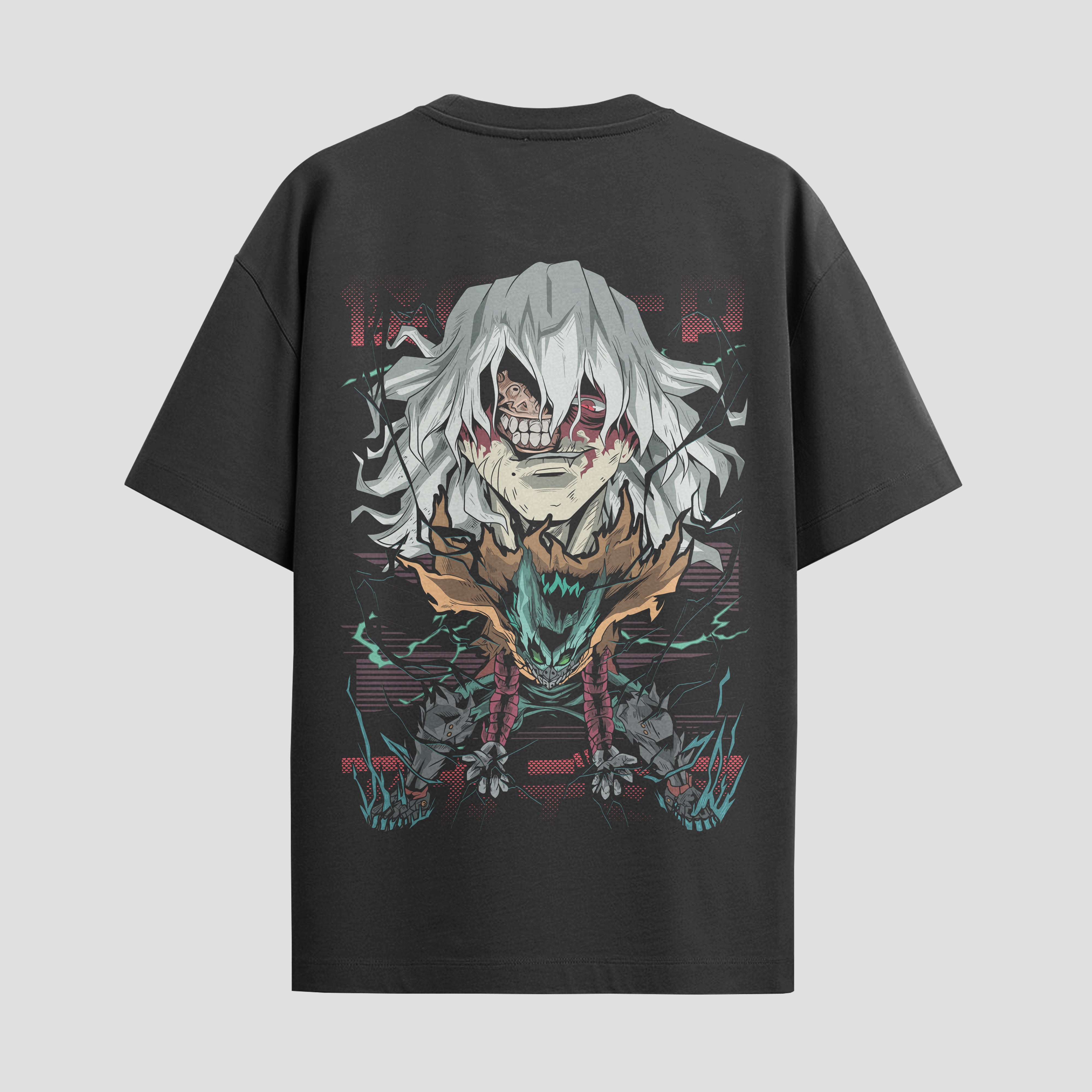 Playera urbana de anime y gaming ExtraLife MX, corte Standard Fit unisex ligero y transpirable en color Deep Black y Pure White, ropa de uso diario para gym y casual.