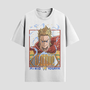 Playera urbana de anime y gaming ExtraLife MX, corte Standard Fit unisex ligero y transpirable en color Deep Black y Pure White, ropa de uso diario para gym y casual.