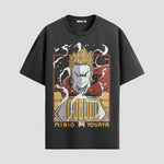 Playera urbana de anime y gaming ExtraLife MX, corte Standard Fit unisex ligero y transpirable en color Deep Black y Pure White, ropa de uso diario para gym y casual.