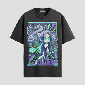 Playera urbana de anime y gaming ExtraLife MX, corte Standard Fit unisex ligero y transpirable en color Deep Black y Pure White, ropa de uso diario para gym y casual.
