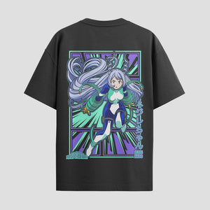 Playera urbana de anime y gaming ExtraLife MX, corte Standard Fit unisex ligero y transpirable en color Deep Black y Pure White, ropa de uso diario para gym y casual.