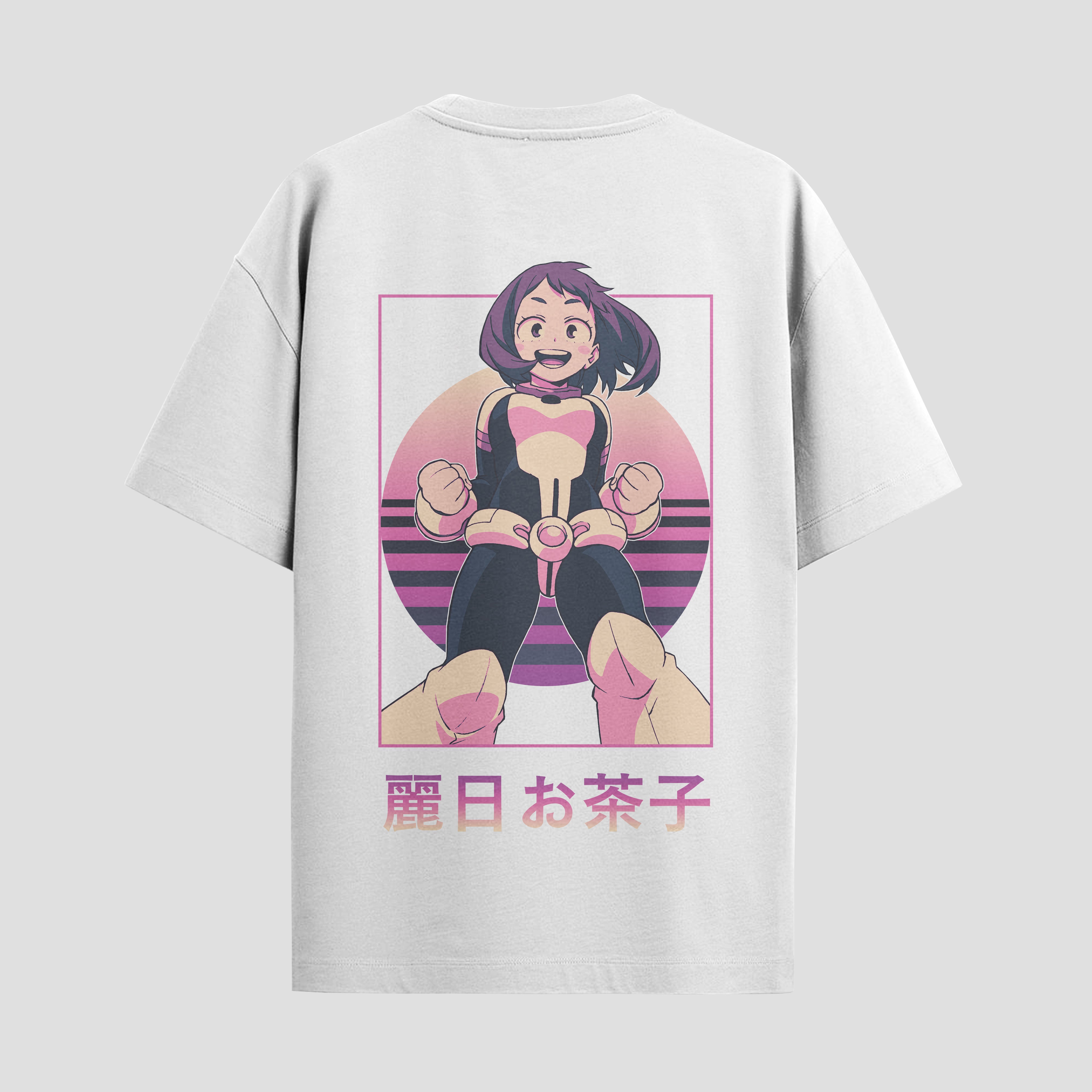 Playera urbana de anime y gaming ExtraLife MX, corte Standard Fit unisex ligero y transpirable en color Deep Black y Pure White, ropa de uso diario para gym y casual.