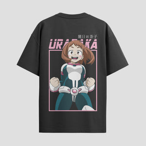 Playera urbana de anime y gaming ExtraLife MX, corte Standard Fit unisex ligero y transpirable en color Deep Black y Pure White, ropa de uso diario para gym y casual.