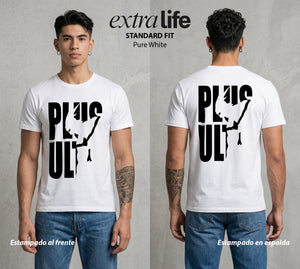 La Academia de Heroes | El Grito del Corazon #02566 - Playera Standard Fit | Pure White - Foto en modelo
