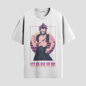 Playera urbana de anime y gaming ExtraLife MX, corte Standard Fit unisex ligero y transpirable en color Deep Black y Pure White, ropa de uso diario para gym y casual.