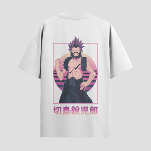 Playera urbana de anime y gaming ExtraLife MX, corte Standard Fit unisex ligero y transpirable en color Deep Black y Pure White, ropa de uso diario para gym y casual.