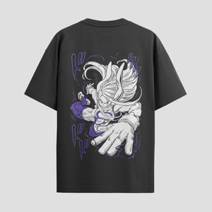 Playera urbana de anime y gaming ExtraLife MX, corte Standard Fit unisex ligero y transpirable en color Deep Black y Pure White, ropa de uso diario para gym y casual.