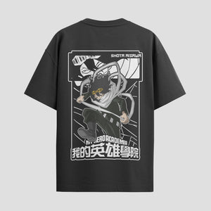 Playera urbana de anime y gaming ExtraLife MX, corte Standard Fit unisex ligero y transpirable en color Deep Black y Pure White, ropa de uso diario para gym y casual.