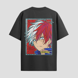 Playera urbana de anime y gaming ExtraLife MX, corte Standard Fit unisex ligero y transpirable en color Deep Black y Pure White, ropa de uso diario para gym y casual.