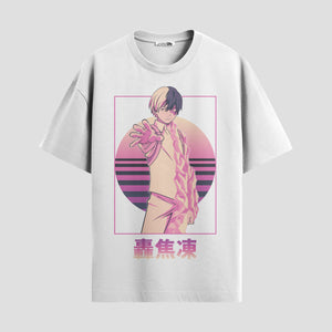 Playera urbana de anime y gaming ExtraLife MX, corte Standard Fit unisex ligero y transpirable en color Deep Black y Pure White, ropa de uso diario para gym y casual.