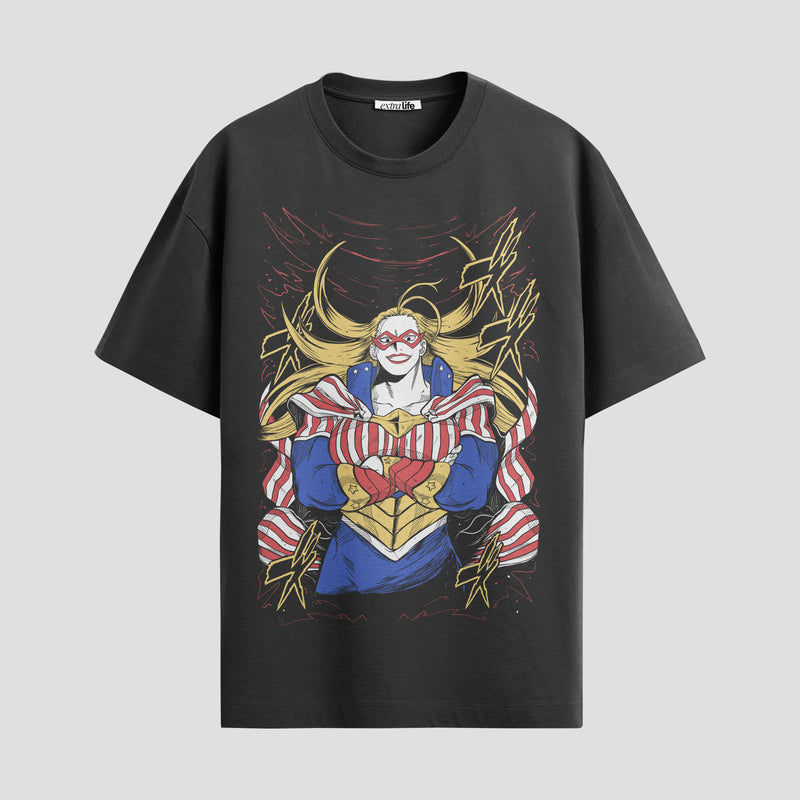 Playera urbana de anime y gaming ExtraLife MX, corte Standard Fit unisex ligero y transpirable en color Deep Black y Pure White, ropa de uso diario para gym y casual.