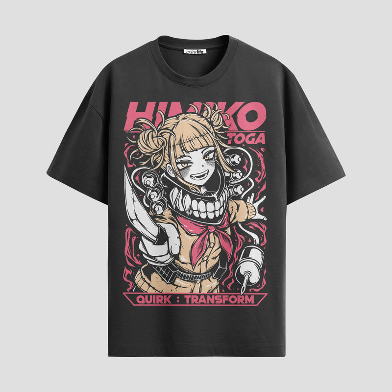 Playera urbana de anime y gaming ExtraLife MX, corte Standard Fit unisex ligero y transpirable en color Deep Black y Pure White, ropa de uso diario para gym y casual.