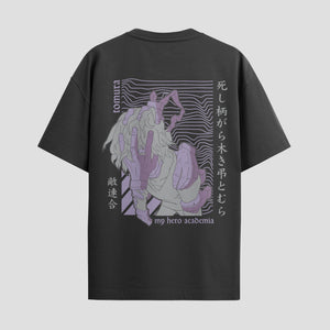 Playera urbana de anime y gaming ExtraLife MX, corte Standard Fit unisex ligero y transpirable en color Deep Black y Pure White, ropa de uso diario para gym y casual.