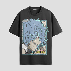 Playera urbana de anime y gaming ExtraLife MX, corte Standard Fit unisex ligero y transpirable en color Deep Black y Pure White, ropa de uso diario para gym y casual.