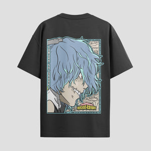 Playera urbana de anime y gaming ExtraLife MX, corte Standard Fit unisex ligero y transpirable en color Deep Black y Pure White, ropa de uso diario para gym y casual.