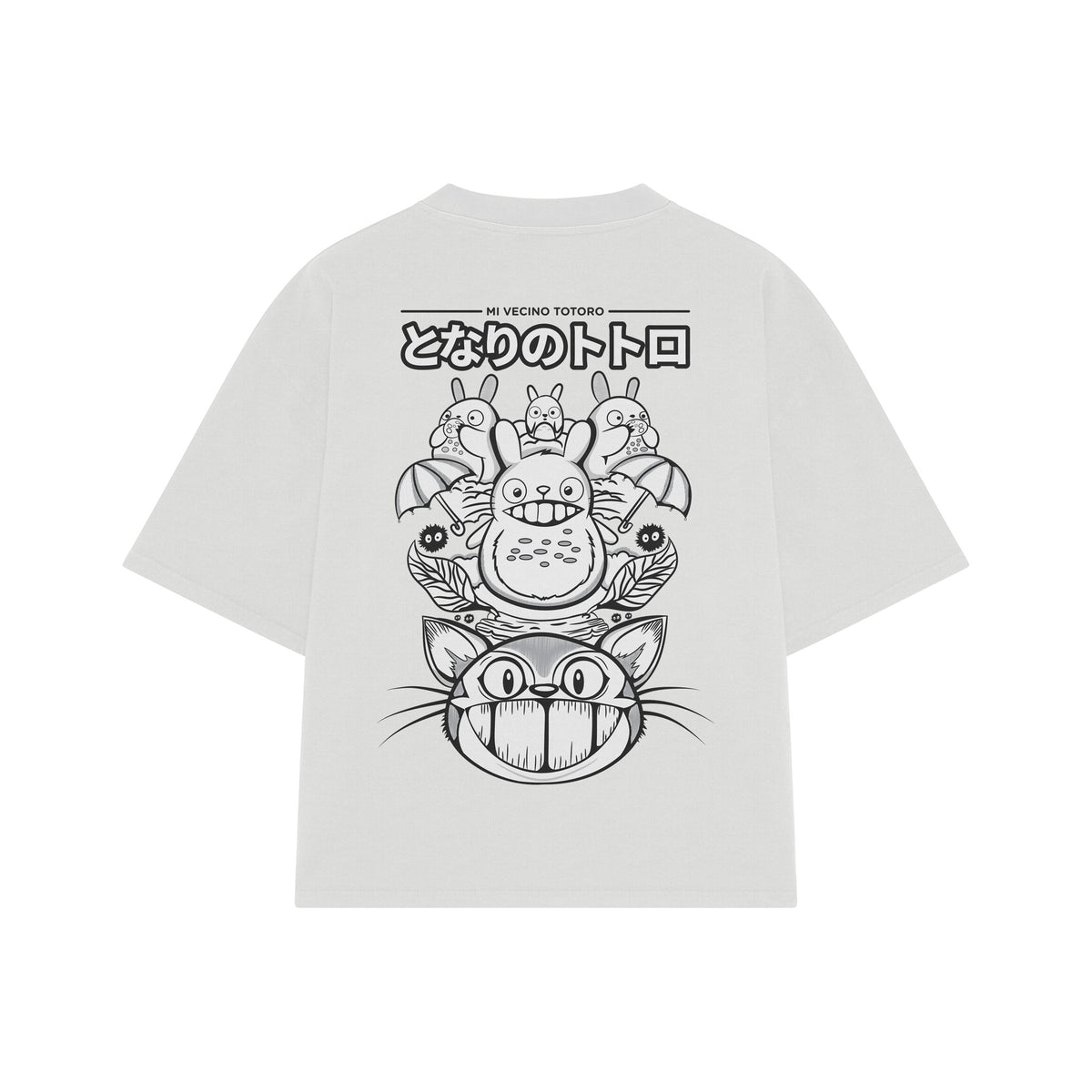 Playera streetwear premium de anime y gaming ExtraLife MX, corte oversized drop shoulder ligero y fresco en color Deep Black y Off-White, moda urbana mexicana de culto.