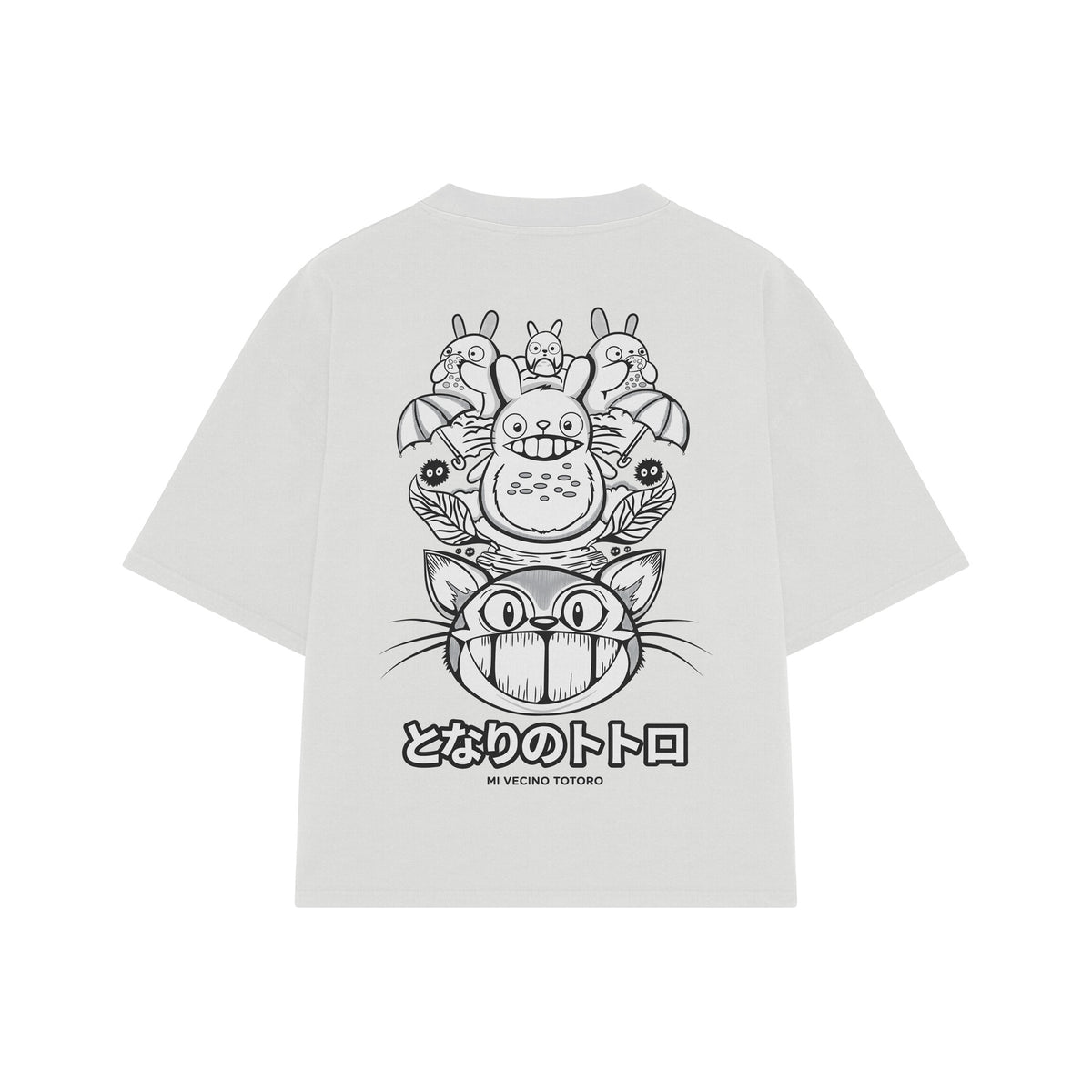 Playera streetwear premium de anime y gaming ExtraLife MX, corte oversized drop shoulder ligero y fresco en color Deep Black y Off-White, moda urbana mexicana de culto.