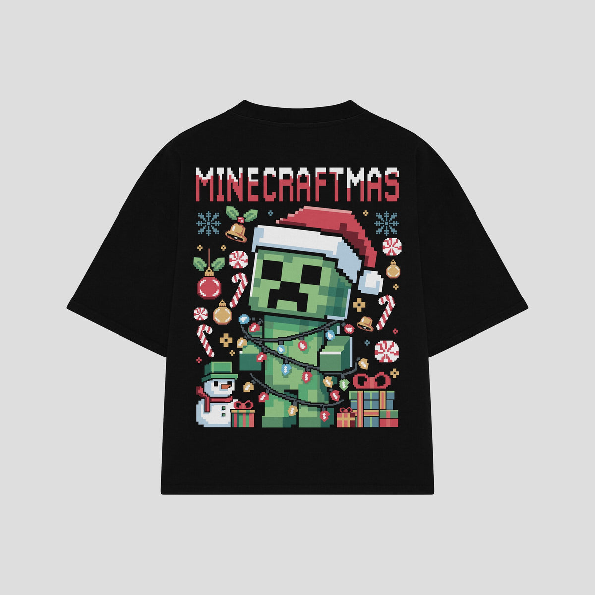 Playera streetwear premium de anime y gaming ExtraLife MX, corte oversized drop shoulder ligero y fresco en color Deep Black y Off-White, moda urbana mexicana de culto.