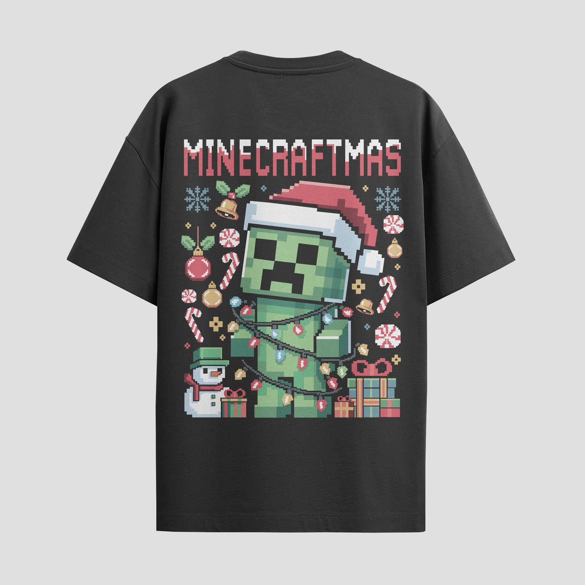 Playera urbana de anime y gaming ExtraLife MX, corte Classic Premium unisex ligero y transpirable en color Deep Black y Pure White, ropa de uso diario para gym y casual.