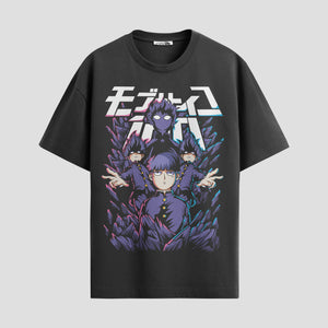 Playera urbana de anime y gaming ExtraLife MX, corte Standard Fit unisex ligero y transpirable en color Deep Black y Pure White, ropa de uso diario para gym y casual.