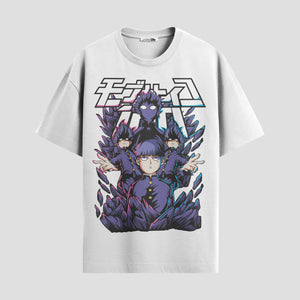 Playera urbana de anime y gaming ExtraLife MX, corte Standard Fit unisex ligero y transpirable en color Deep Black y Pure White, ropa de uso diario para gym y casual.