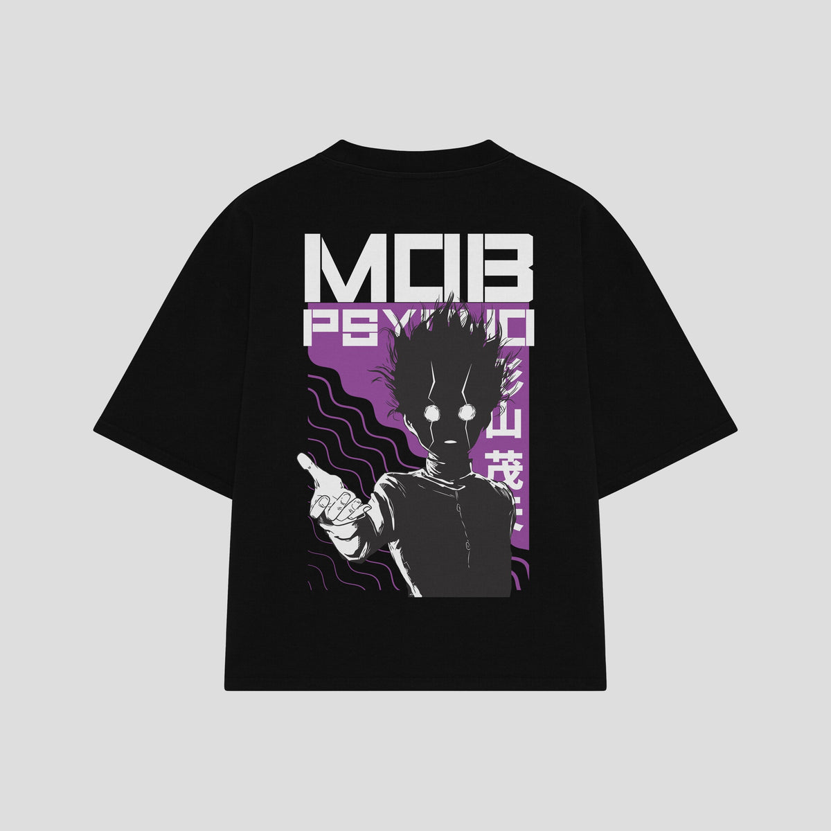 Playera streetwear premium de anime y gaming ExtraLife MX, corte oversized drop shoulder ligero y fresco en color Deep Black y Off-White, moda urbana mexicana de culto.