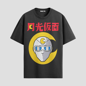 Playera urbana de anime y gaming ExtraLife MX, corte Standard Fit unisex ligero y transpirable en color Deep Black y Pure White, ropa de uso diario para gym y casual.